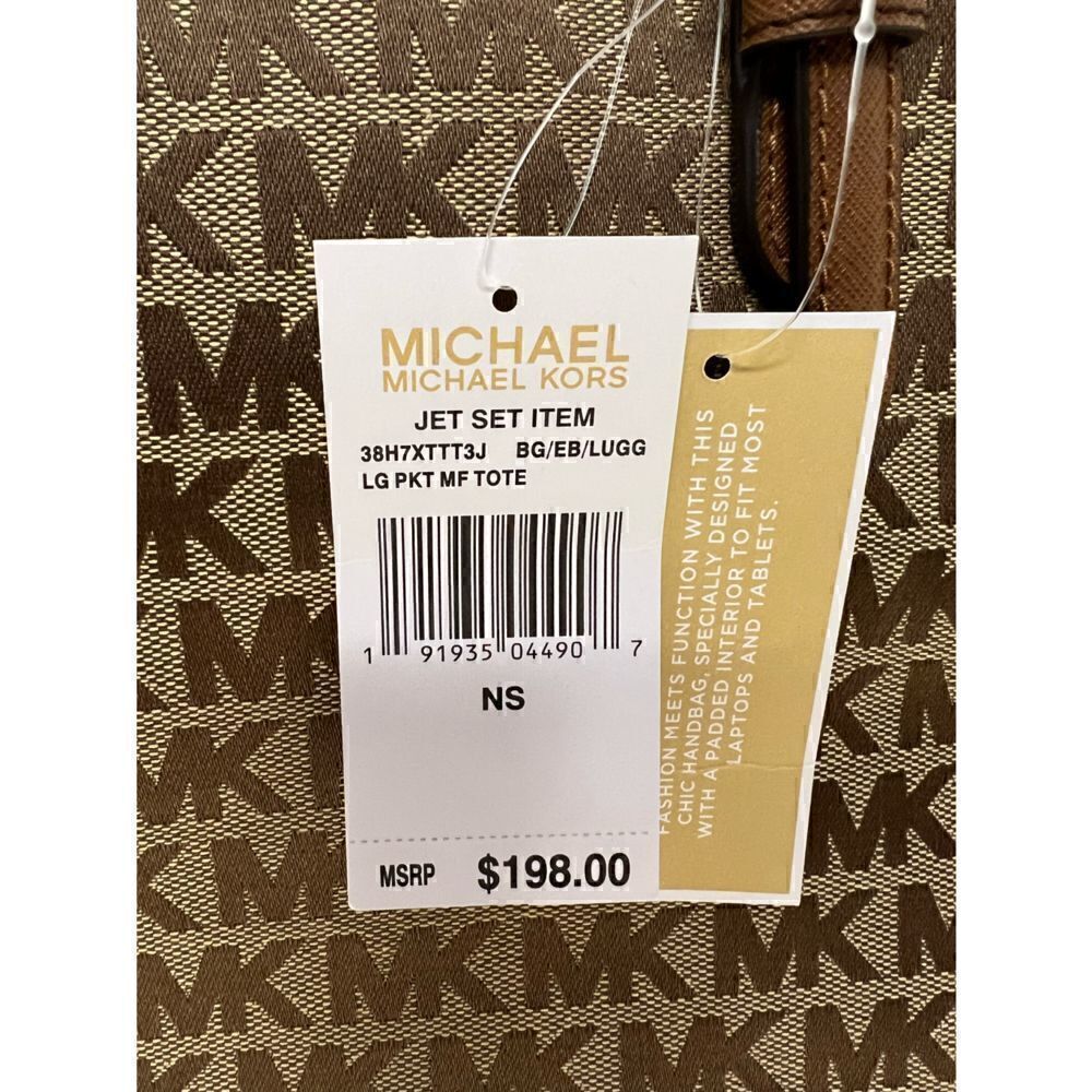 🔥NWT! Michael Kors Jet Set Tote Pocket Handbag Msrp:$198.00 - Picture 6 of 6